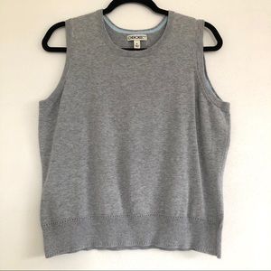 Cherokee Grey Knit Tank Top Size XL